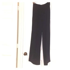 Navy Zara high waisted wide leg pants